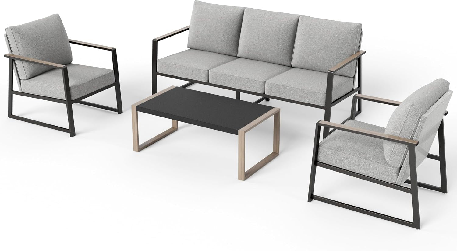 4-piece-metal-patio-furniture-set-with-gray-cushion