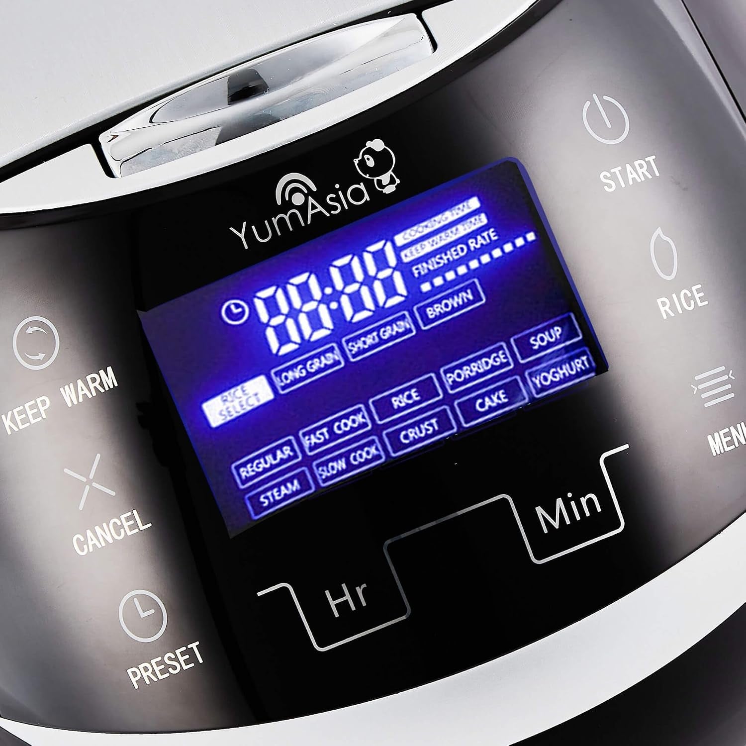 sakura-rice-cooker-with-ceramic-bowl-and-advanced-fuzzy-logic-8-cup-1-5-litre-6-rice-cook-functions-6-multicook-functions-motouch-led-display-120v-power-black-and-silver