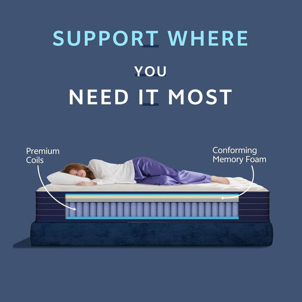 King Size Mattress, 12 Inch King Mattress in a Box, Hybrid Mattresses, Pocket Spring & Memory Foam, Medium, Motion Isolation, Fiberglass Free, Certipur-Us Certified, 76" X 80"4