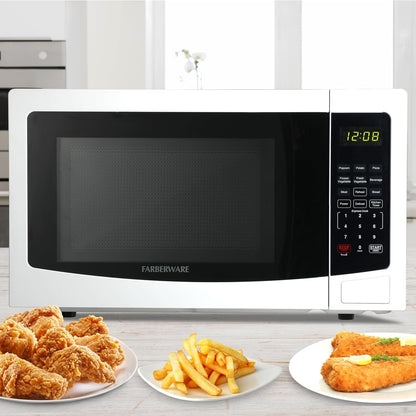1.1 Cu. Ft. Countertop Microwave Oven – 1000 Watts Power, Auto Cook Settings, Defrost, Easy Clean and Child Safety Lock - White6