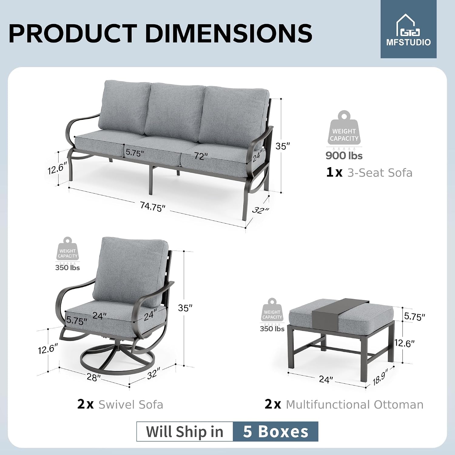 5-piece-metal-patio-furniture-set-with-gray-cushions