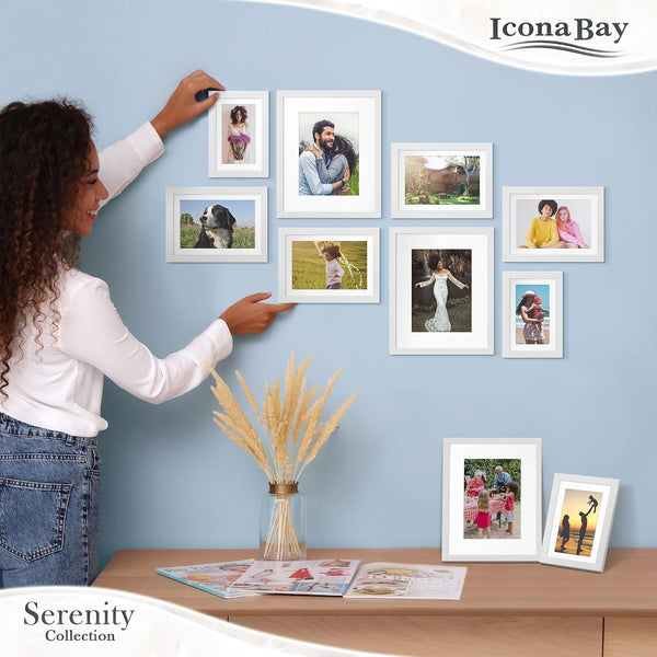 4X6 Picture Frames with Removable Mat for 3X5 Photos - White, 6 Pack7