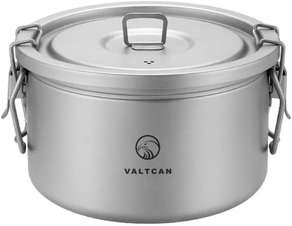 2000Ml Titanium Rice Cooker Pot with Locking Lid 67 Fl Oz, Grade 1 No Coating Pfas-Free, Inner Pot with Measurement Marks, Ultralight 589G Camping Cookware for Backpacking Home Kitchen5