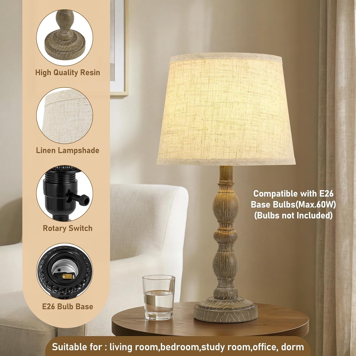 table-lamps-set-of-2-20-5-rustic-farmhouse-bedside-lamps-with-linen-shade