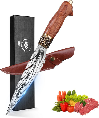 Feather Viking Knife Gift - Japanese Boning Knife1