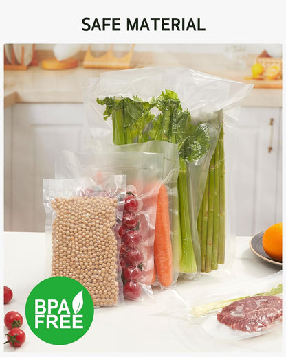 150 Pcs Vacuum Sealer Bags for Food, 8X12+11X16+6X10, BPA Free6