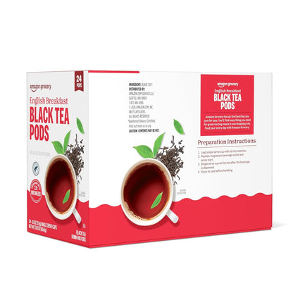 , English Breakfast Black Tea Pods, 2.45 Oz, 24 Ct (Previously Happy Belly)2