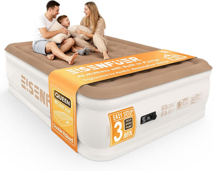 Air Mattress Queen with Built-In Pump, 18" Raised Blow up Air Bed1