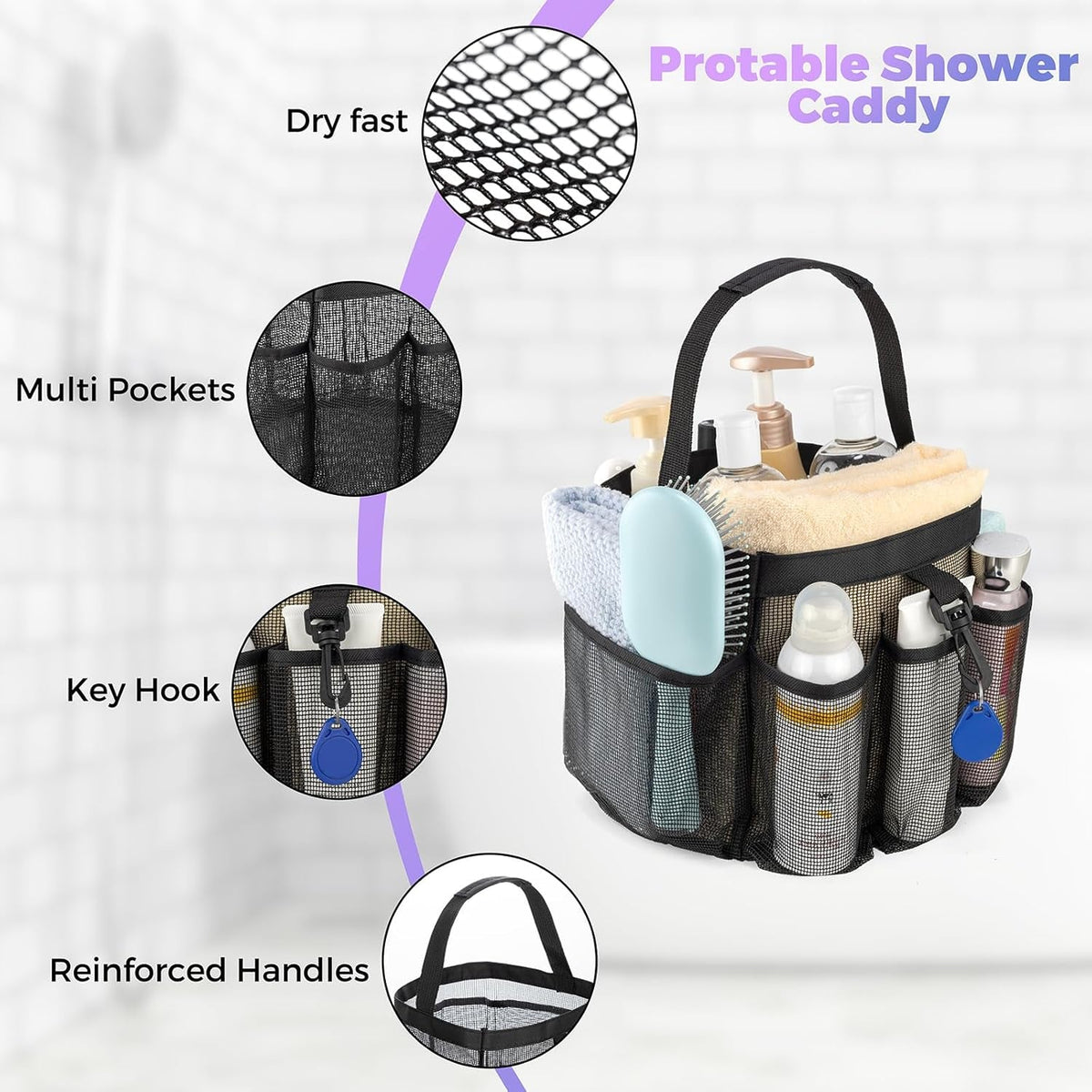 mesh-shower-caddy-portable-for-college-dorm-room-essentials-with-8-pocket-large-capacity-quick-dry-shower-bag-for-bathroom-beach-gym