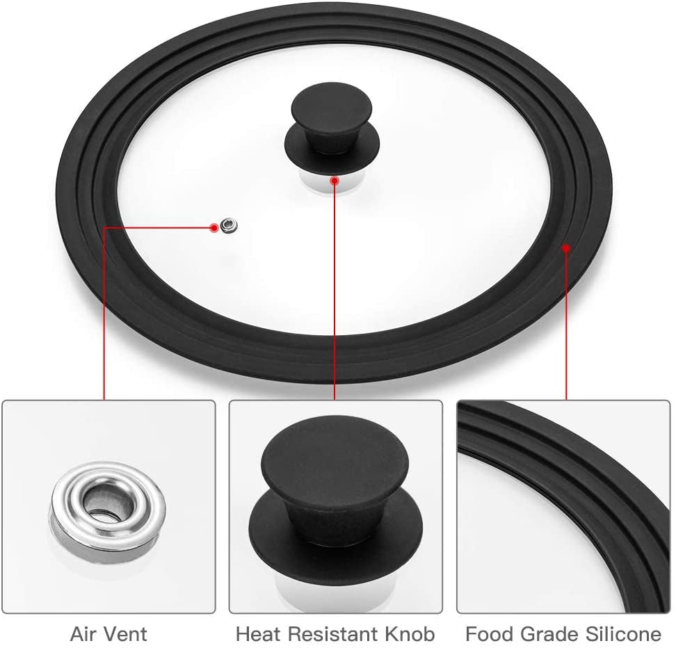 universal-lid-for-pots-pans-and-skillets-tempered-glass-with-heat-resistant-silicone-rim-fits-10-5-11-and-12-diameter-cookware-black