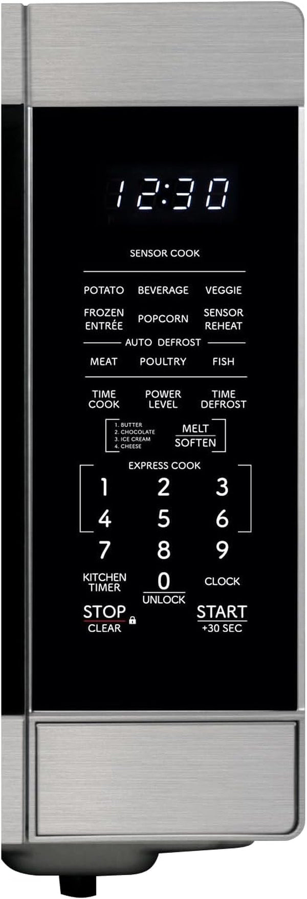 SMC2266KS 2.2 Cu. Ft. 1200W Stainless Steel Countertop Microwave Oven | Stainless Steel, Removable 16.5" Carousel Turntable16