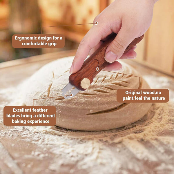 Bread Lame Sourdough Scorer Tool,Bread Scorer Tool for Sourdough, Sourdough Knife Scorer, Bread Razor for Homemade Bread3