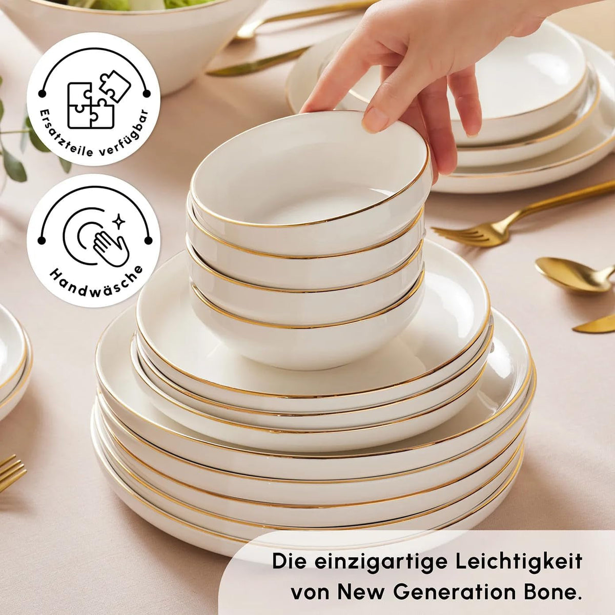 streamline-new-saturn-59-piece-dinnerware-set-for-12-people-new-generation-bone-dinner-plates-pasta-bowls-salad-cereal-bowls-side-plates-serving-platters-porcelain-crockery-set-white-gold