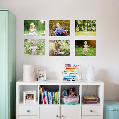 8.5X11 Acrylic Picture Frames Set of 6, Clear Photo Frame for Wall with Tape, Clear Picture Photo Frames 8.5X11 for Home, School, Office - Horizontal5