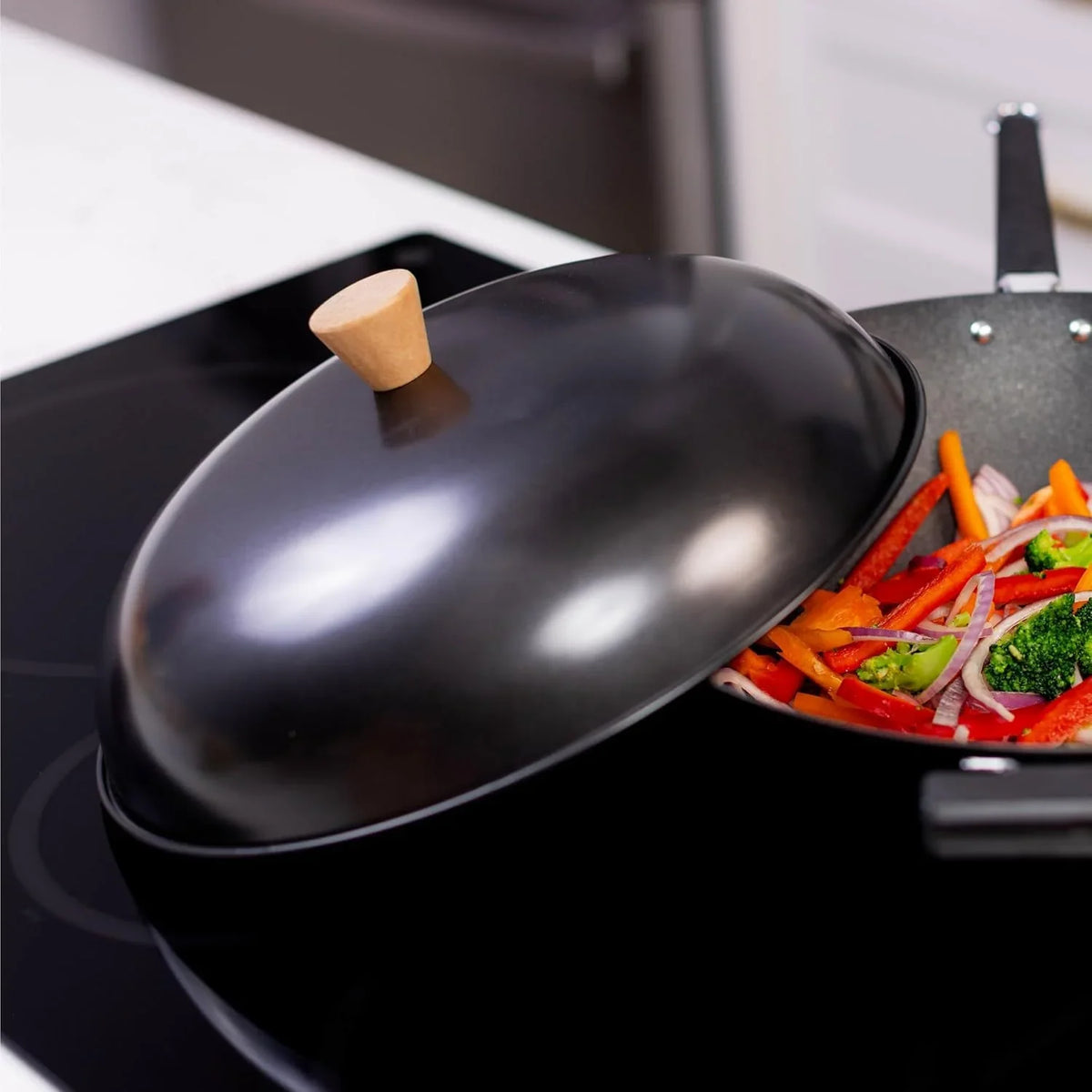 joyce-chen-31-0066-13-5-inch-nonstick-steel-dome-lid-for-14-inch-wok-black