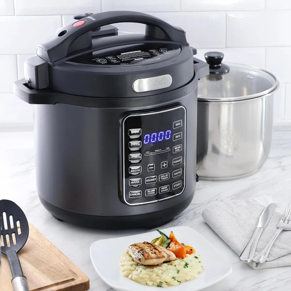 6 Quart 11-In-1 Electric Pressure Cooker, Multi-Cooker with Stainless Steel Crock, 11 Preset Functions7