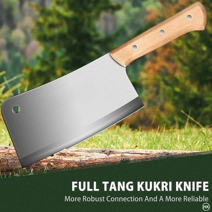 Meat Cleaver, 8 Inch Stainless Steel Cutting Knife Household Kitchen Beef Slicing Chef Dual-Use Chopping Bone Special Knife4