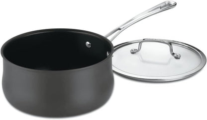 Contour 1-Quart PURELYCERAMIC™ Nonstick PFAS Free Hard-Anodized Saucepan with Cover, 6419C-141