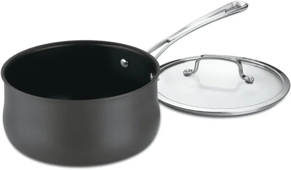 Contour 1-Quart PURELYCERAMIC™ Nonstick PFAS Free Hard-Anodized Saucepan with Cover, 6419C-141