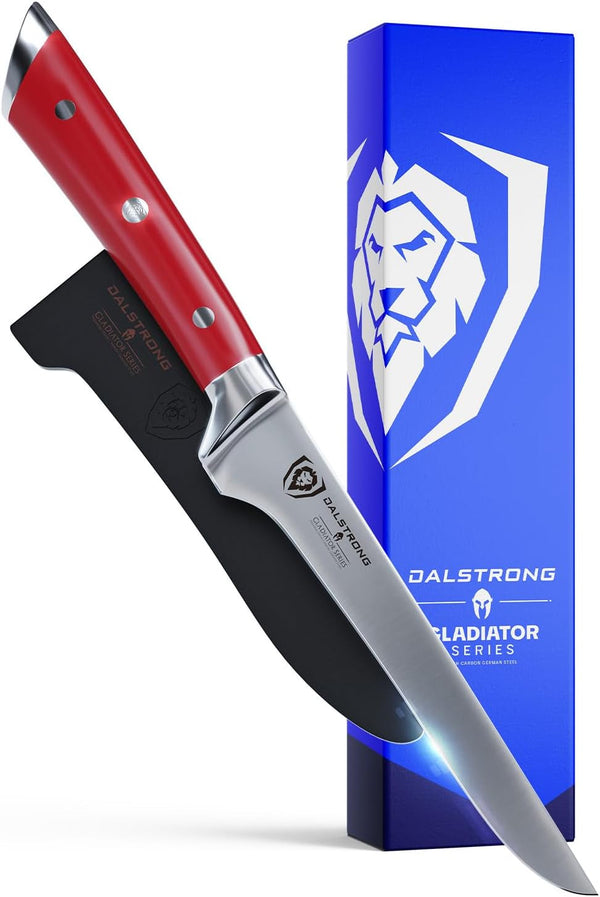 6" Boning Knife - Crimson Red Handle1