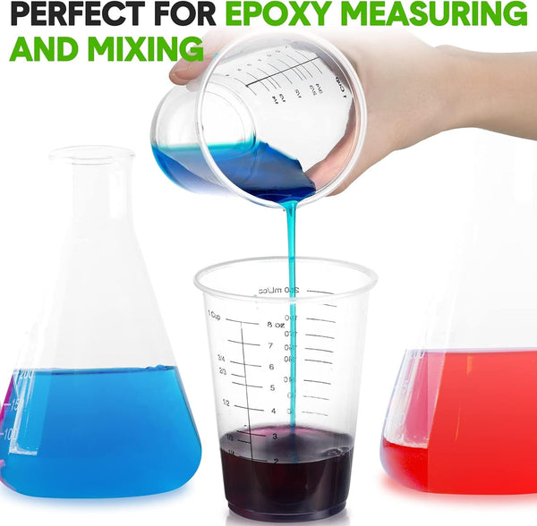 50 Pack 8 Oz Disposable Measuring Cups for Resin Epoxy5