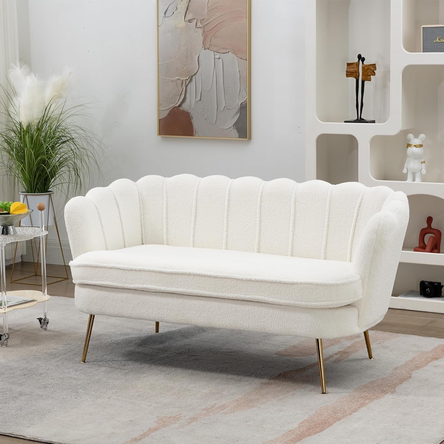 59-small-modern-chenille-loveseat-sofa-2-seater-sofa-with-gold-metal-legs-small-couch-with-flower-shaped-back-for-living-room-bedroom-office-ivory