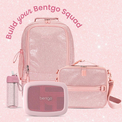 Bentgo Kids Bento-Style 5-Compartment Leak-Proof Lunch Box - Just-Right Portions Ages 3-7, Durable, Drop-Proof, Dishwasher Safe, PFAS & Bpa-Free & Made with Food-Safe Materials (Petal Pink Glitter)7