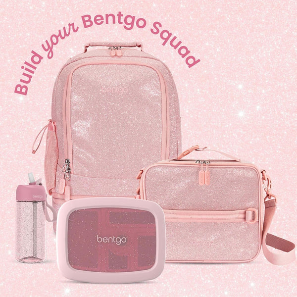 Bentgo Kids Bento-Style 5-Compartment Leak-Proof Lunch Box - Just-Right Portions Ages 3-7, Durable, Drop-Proof, Dishwasher Safe, PFAS & Bpa-Free & Made with Food-Safe Materials (Petal Pink Glitter)7