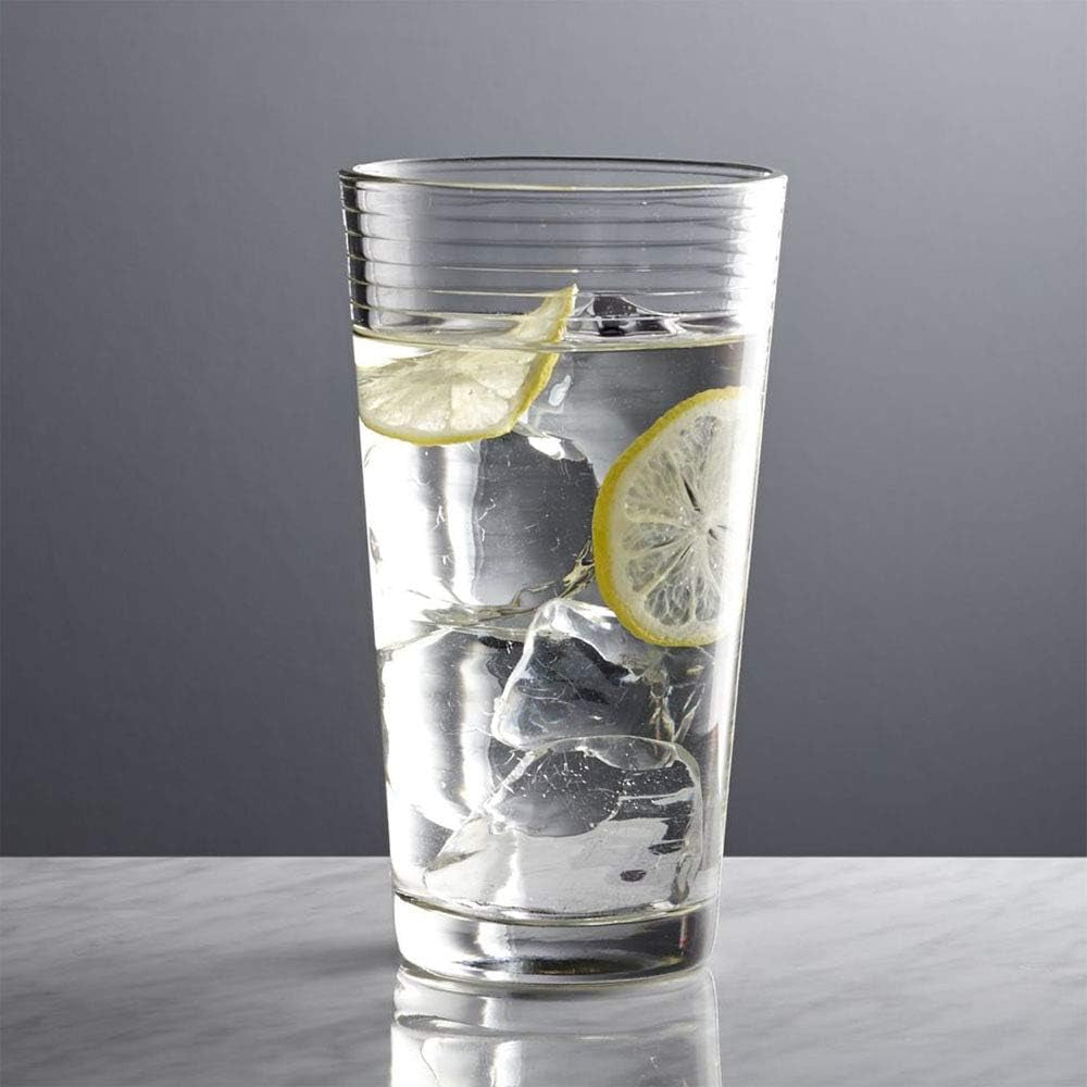 set-of-16-heavy-base-ribbed-durable-drinking-glasses-includes-8-cooler-glasses-17oz-and-8-rocks-glasses-13oz-clear-glass-cups-elegant-glassware-set
