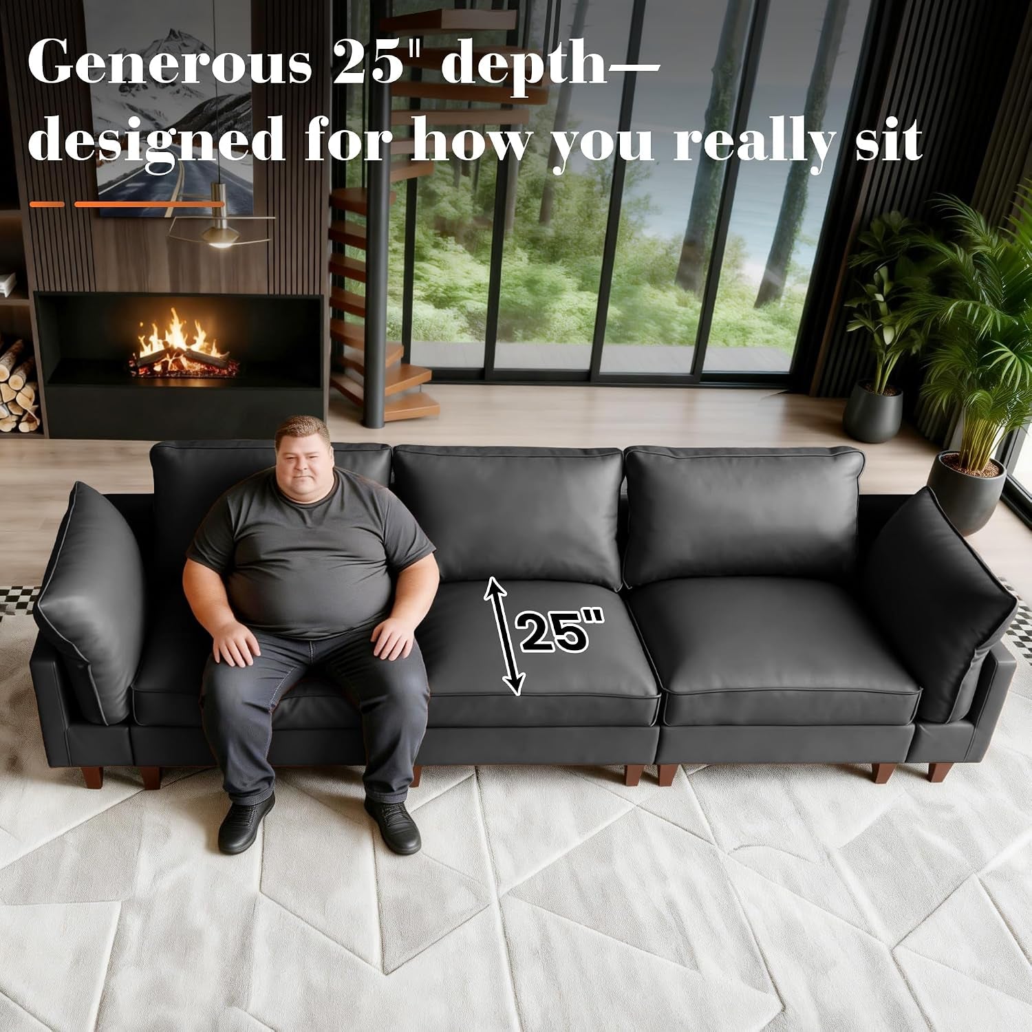 126-u-shaped-faux-leather-couch-modular-sectional-sofa-grey