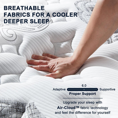 Twin XL Mattress 12 Inch, Hybrid XL Twin Mattress in a Box, Individually Wrapped Coils & Gel Memory Foam for Back Support, Pressure Relief & Motion Isolation, Medium Firm, 365 Nights Trial5