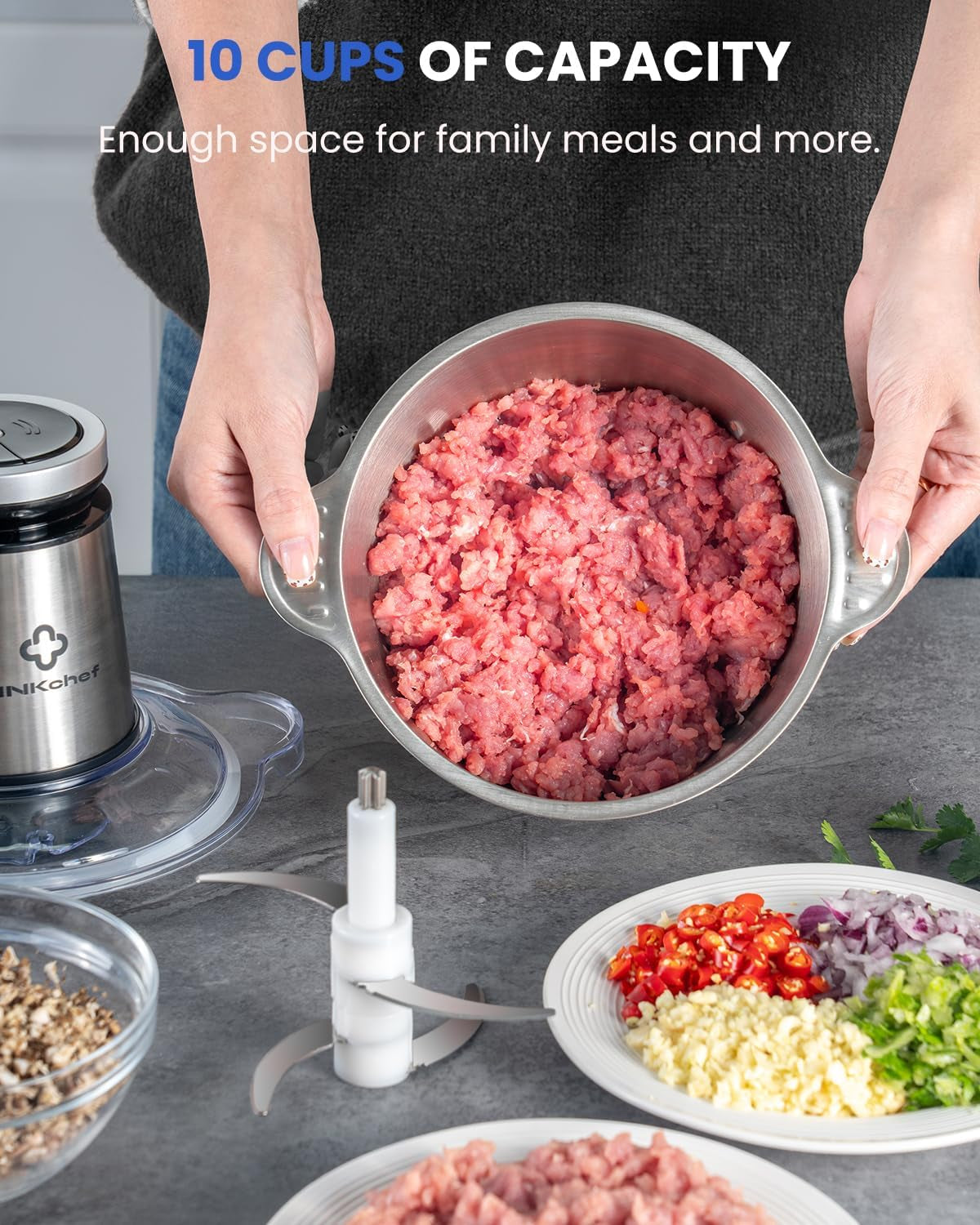 food-processor-10-cup-electric-food-chopper-600w-meat-grinder-sharp-stainless-steel-blades-chop-meat-vegetables-onions-and-baby-food-stainless-steel-bowl-compact-and-easy-to-clean