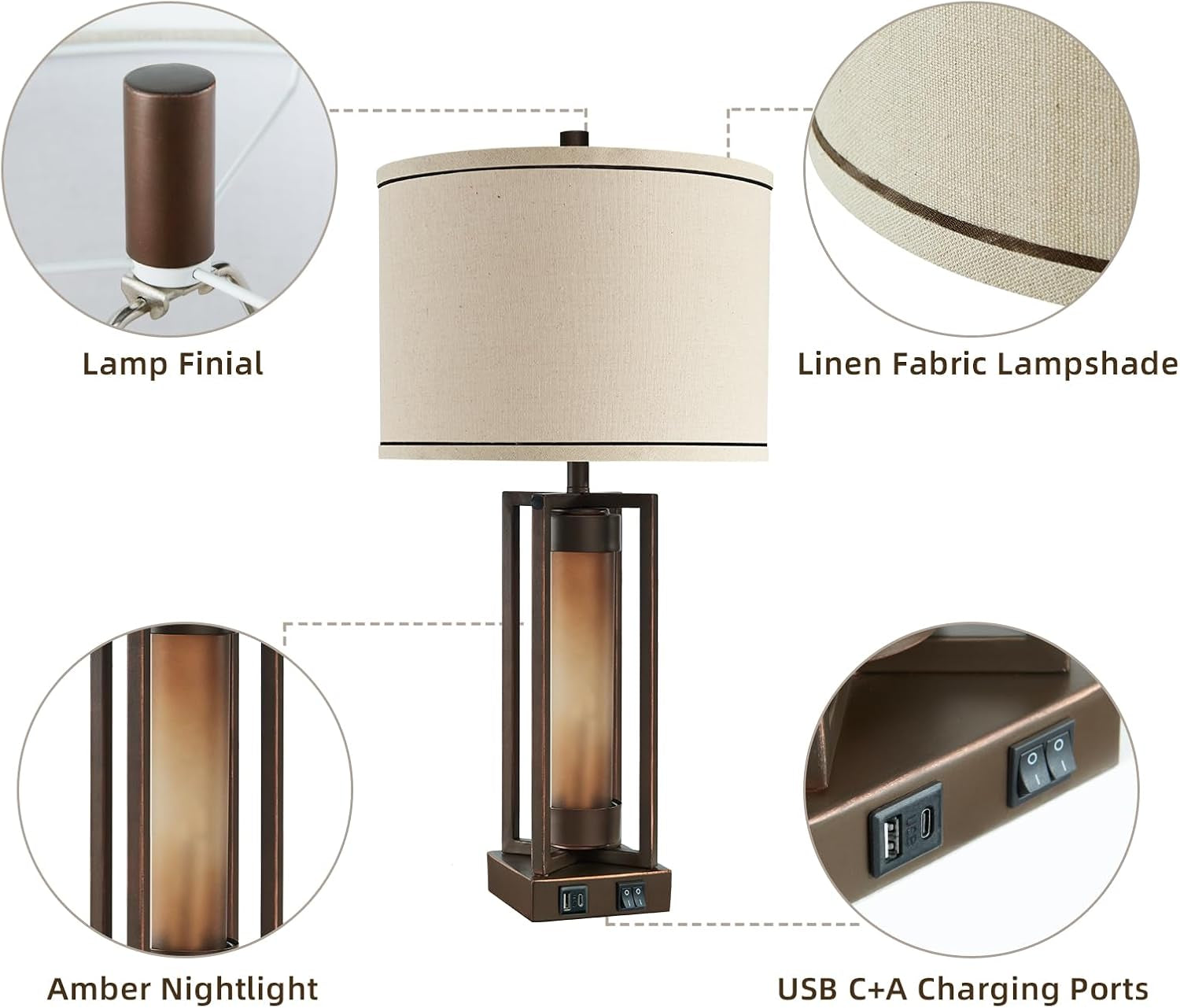 farmhouse-table-lamps-for-living-room-set-of-2-with-usb-c-a-ports