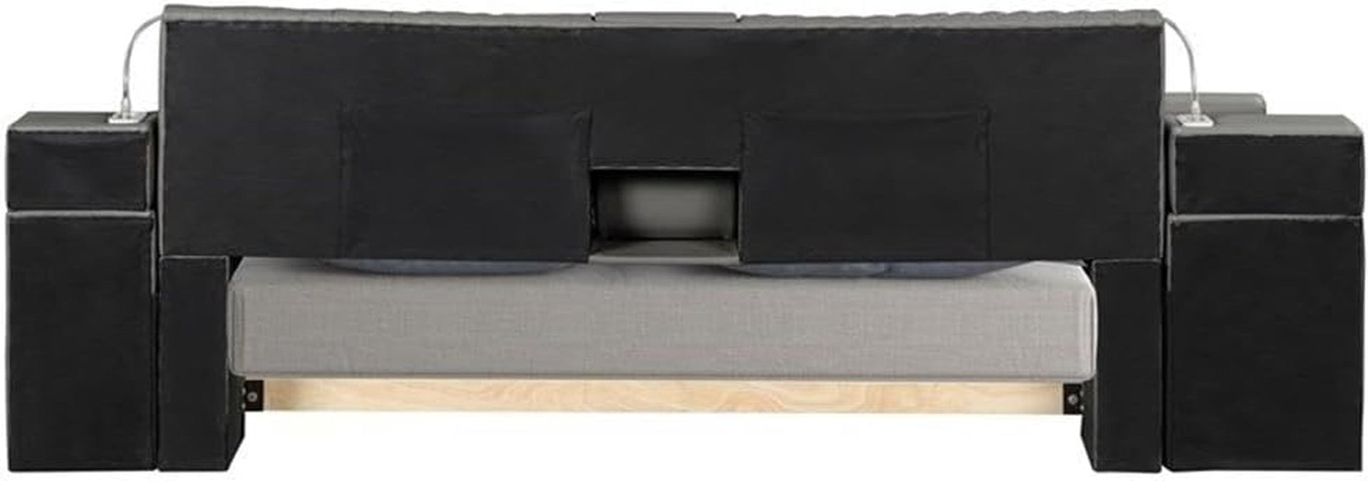 smart-multifunctional-queen-size-bed-wood-frame-gray-upholstery-massage-chaise-usb-charging-storage-drawers-led-lights-bluetooth-speakers-modern-design-for-bedroom-comfort-and