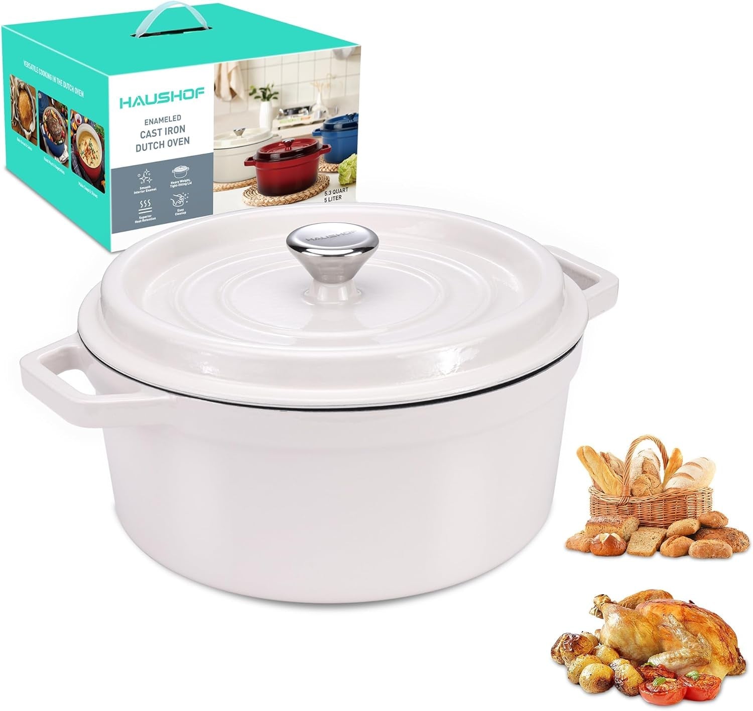 5-3qt-cast-iron-dutch-oven-non-stick-pot-with-lid-fit-for-sourdough-bread-baking-stewing-rosting-white