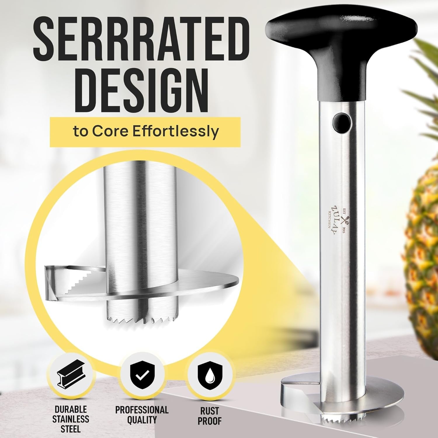 stainless-steel-pineapple-corer-slicer-heavy-duty-pineapple-cutter-eye-removal-tool-core-remover-tool-with-sharp-reinforced-blade-ergonomic-handle-black