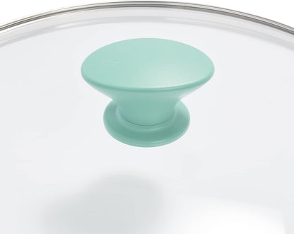 Rio Healthy Ceramic Nonstick 5QT Saute Pan Jumbo Cooker with Helper Handle and Lid, Pfas-Free, Dishwasher Safe, Turquoise12
