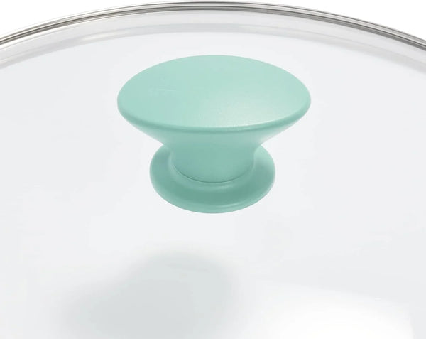 Rio Healthy Ceramic Nonstick 5QT Saute Pan Jumbo Cooker with Helper Handle and Lid, Pfas-Free, Dishwasher Safe, Turquoise12