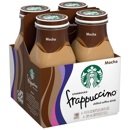 Starbucks Frappuccino, Mocha, Coffee Drink, 9.5 Oz (Pack of 4)3