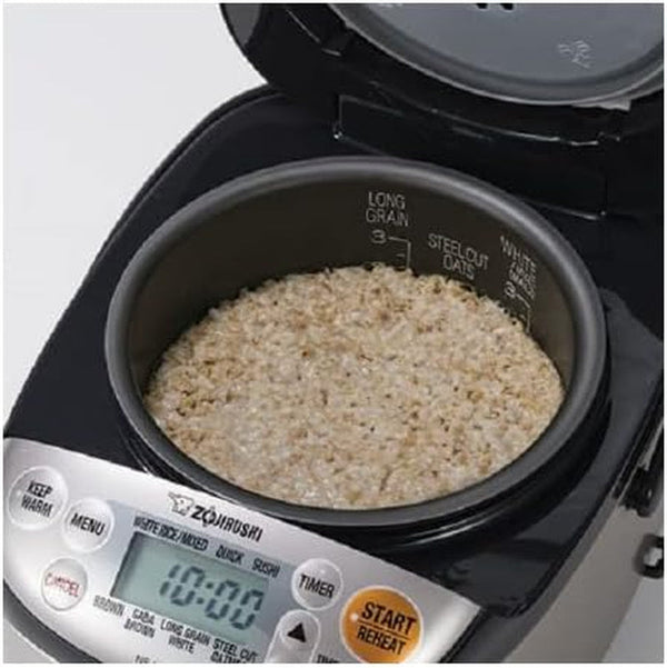 Zojirushi Micom 3-Cup Compact Size, Multiple Settings, Stainless Steel Made, Built-In Retractable Power Cord and Easy to Transport Rice Cooker and Warmer | Multiple Settings, Retractable Power Cord, Easy Transport6