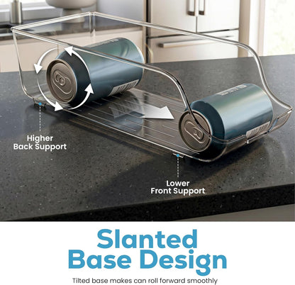 Soda Can Organizer for Refrigerator & Pantry, 2 Pack, Clear7