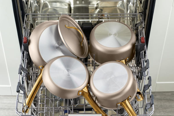 Radiant Nonstick Cookware/Pots and Pan Set with Lids and Prestige Kitchen Cooking Tools, Dishwasher Safe, 12 Piece, Champagne11