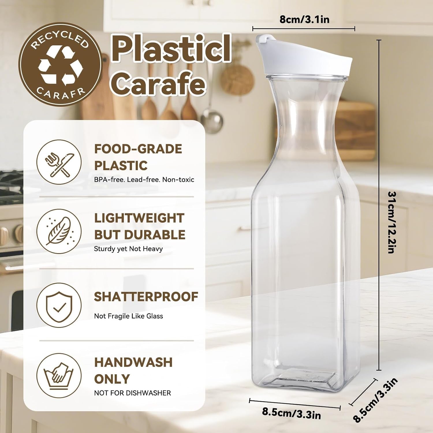 set-of-2-plastic-carafe-with-lid-50-oz-mimosa-bar-supplies-large-plastic-water-pitcher-square-base-juice-containers-for-party-milk-container-beverage-containers-for-fridge-hand-wash-only