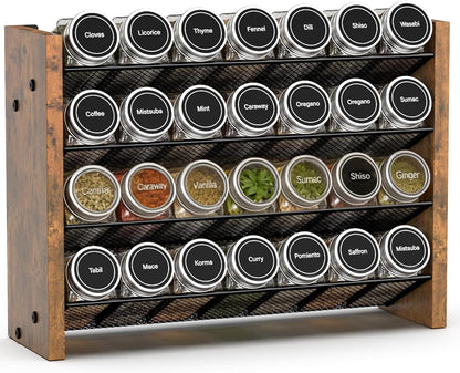 Spice Rack Organizer for Cabinet, Seasoning Organizer Wall Mount Countertop1