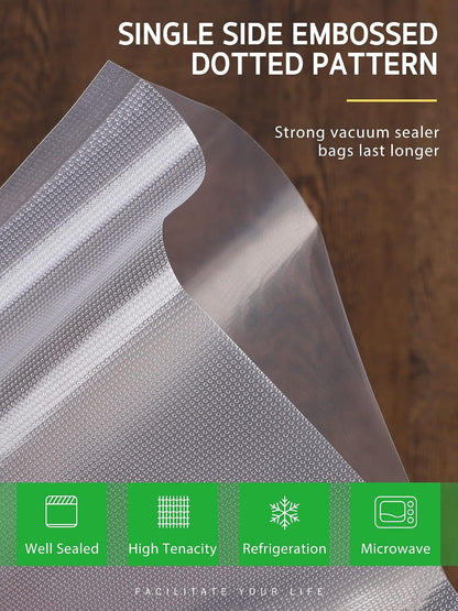 Vacuum Sealer Bags for Food, 3 Rolls 11" X 20' and 3 Rolls 8" X 20'3