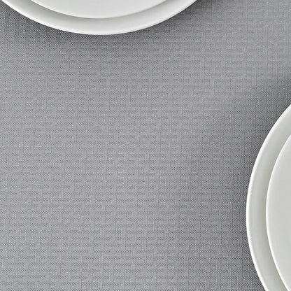 Rectangle Tablecloth Weaved Pattern Waterproof Spillproof Wrinkle Free Table Cloth, Kitchen Dining Tabletop Decoration, Fabric Table Cover for Holiday Parties, 52 X 70 Inch, Light Grey9
