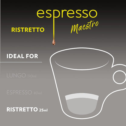 Lavazza Espresso Maestro Ristretto Aluminum Capsules Compatible with Nespresso* Original Machines, Dark Espresso Roast, Arabica and Robusta Blend (60 Capsules)10