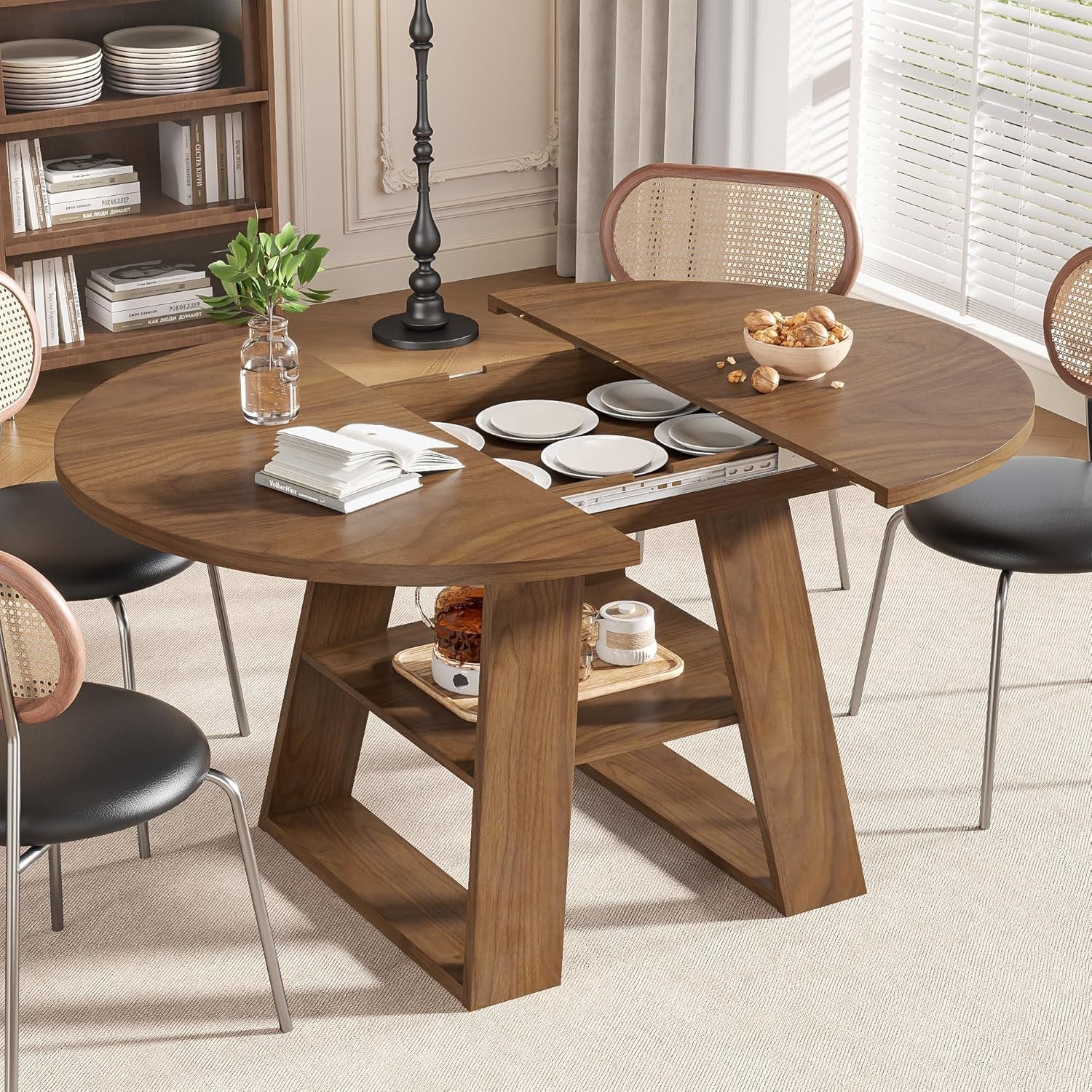 43-3-59-extendable-round-oval-dining-table-for-4-8-with-storage-shelf