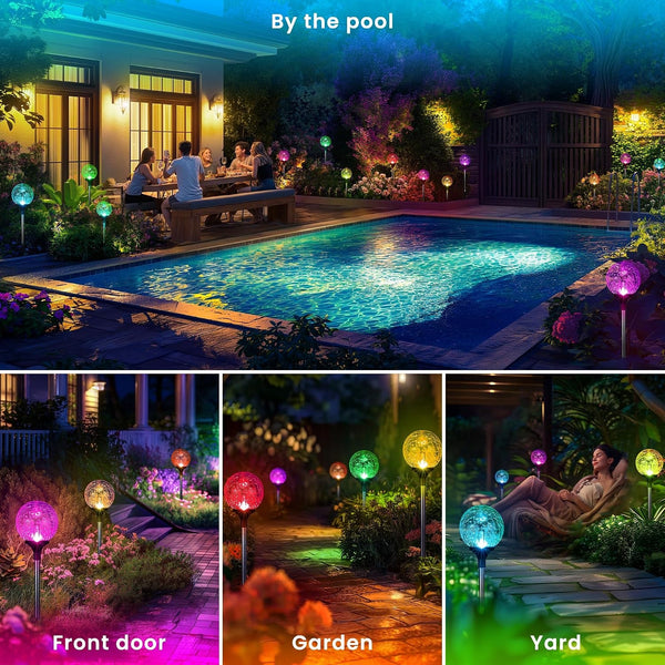 Solar Garden Lights 6 Pack, Solar Lights Outdoor Decorative2