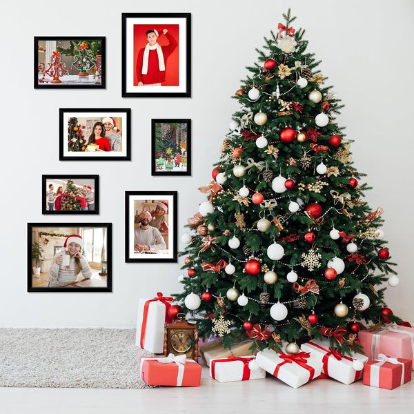 8X10 Picture Frame Set of 2, Black Photo Frame for Tabletop or Wall Display, Display Pictures 5X7 with Mat or 8X10 without Mat, Frame Collage with HD Plexiglass for Gallery Wall Home Decor9